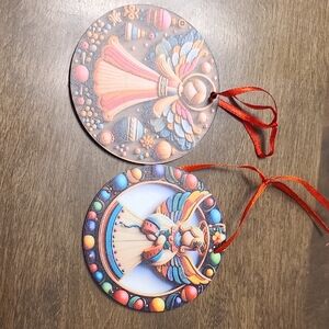 Colourful Angel Ornaments with Ribbon